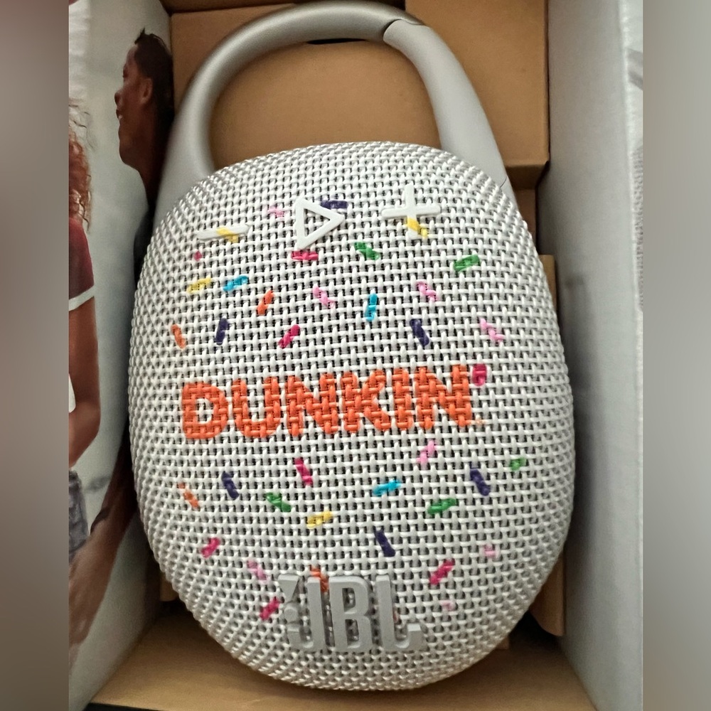 JBL Portable Speaker - White with Multicolor Accents